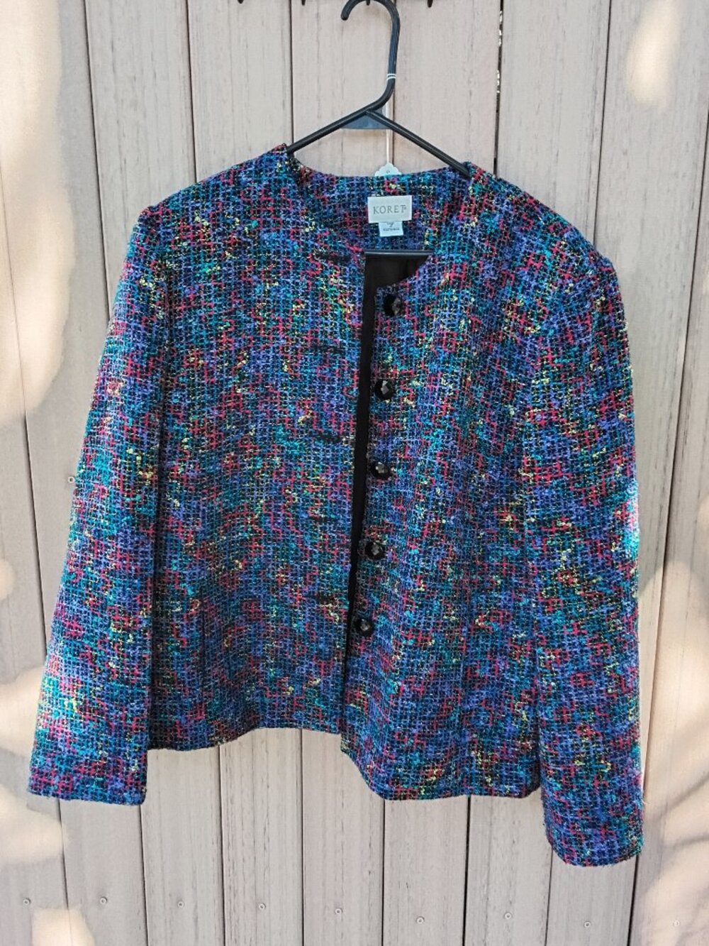 Vintage Koret Women's Tweed Jacket Size 16 #569